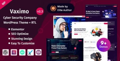 Vaximo - Cyber Security Company WordPress Theme v3.0