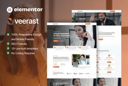 Veerast - Virtual Assistant Service Elementor Pro Template Kit