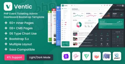 Ventic - PHP Event Ticketing Admin Dashboard Bootstrap Template