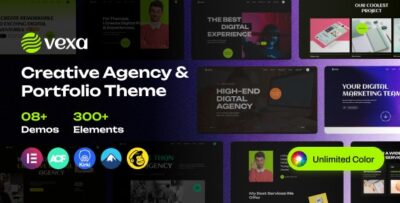 Vexa - Creative Agency & Portfolio WordPress Theme