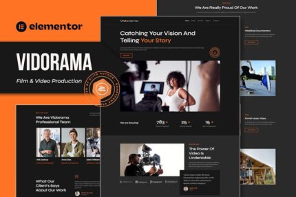 Vidorama - Film & Video Production Service Elementor Template Kit