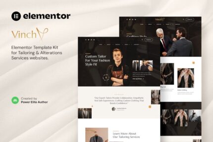 Vinch – Professional Tailoring & Alterations Services Elementor Template Kit