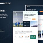 Voltex - Solar Panels & Renewable Energy Company Elementor Template Kit