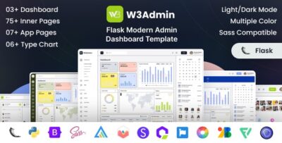 W3Admin - Flask Modern Admin Dashboard Template