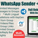 WaSender Bulk WhatsApp Sender + Group Sender + WhatsApp Auto Reply Bot V3.3.0