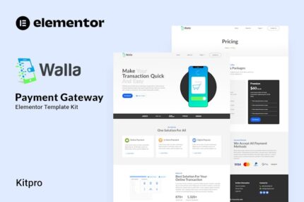 Walla - Payment Gateway Elementor Template Kit