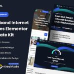 Warnet - Broadband Internet Services Elementor Template Kit