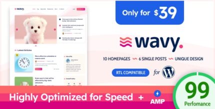 Wavy - Modern & Lightweight Blog for WordPress v1.8.0