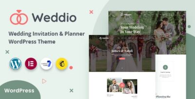 Weddio - Wedding Invitation and Planner WordPress Theme