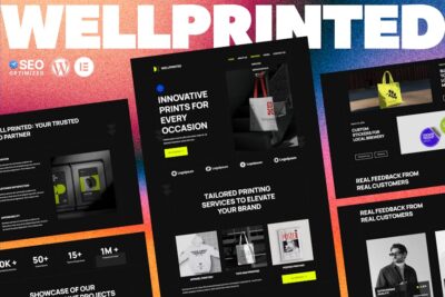 WellPrinted - Print Service Elementor Template Kit