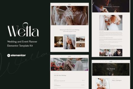 Wella - Wedding & Event Planner Elementor Template Kit