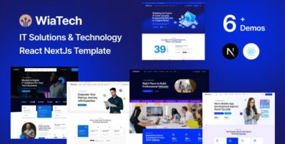 WiaTech - IT Services & Development React NextJS Template