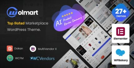 Wolmart - Multi-Vendor Marketplace WooCommerce Theme v1.8.1