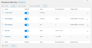 Woocommerce Checkout Add-ons V2.7.1