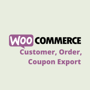 Woocommerce Customer Order Coupon Export V5.5.1