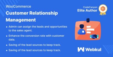 Woocommerce Customer Relationship Manager V3.6.3