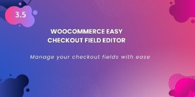 Woocommerce Easy Checkout Field Editor V3.7.0