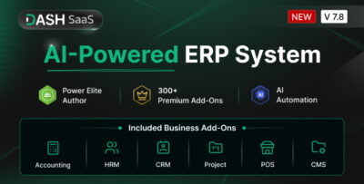 WorkDo Dash SaaS - Open Source ERP