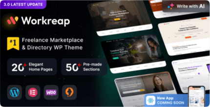 Workreap- Freelance Marketplace WordPress Theme v3.0.3