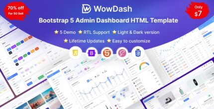 WowDash - Bootstrap 5 Admin Dashboard HTML Template Multipurpose