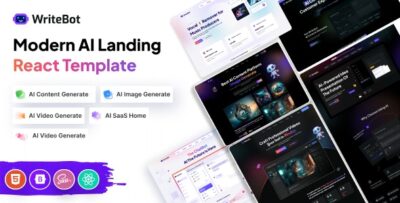 Writebot - AI Content Generator Saas React Template