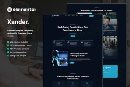 Xander - Tech Company Elementor Template Kit