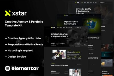 Xstar - Creative Agency & Portfolio Template Kit