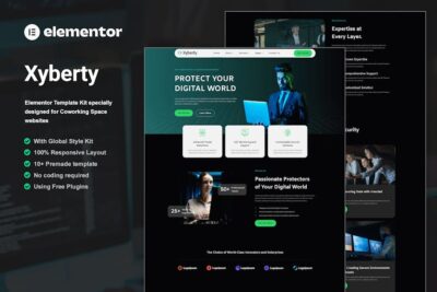 Xyberty - Cyber Security Elementor Template Kit