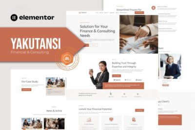 Yakutansi - Finance and Consulting Elementor Template Kit