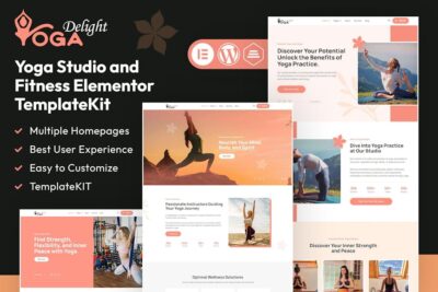 Yoga Delight - Yoga Studio & Fitness Elementor Template Kit