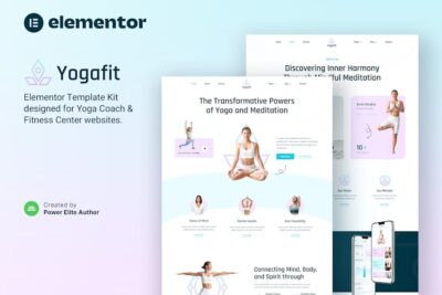 Yogafit - Yoga and Meditation Teacher Elementor Template Kit