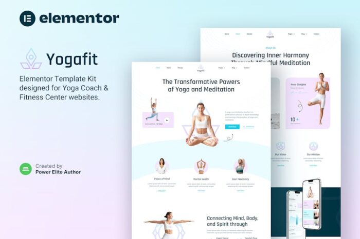 Yogafit – Yoga and Meditation Teacher Elementor Template Kit