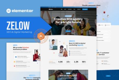 Zelow - SEO & Digital Marketing Agency Elementor Template Kit