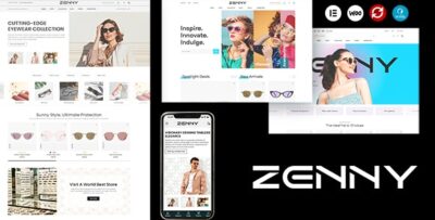 Zenny - Eyewear & Glasses Elementor WooCommerce WordPress Theme