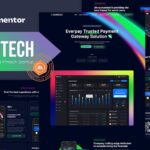 Zentech - Mobile App & Fintech Startup Elementor Template Kit