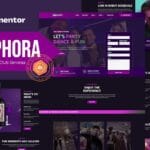 Zephora - Bar & Night Club Services Elementor Template Kit