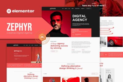 Zephyr - Creative Digital Agency Elementor Template Kit