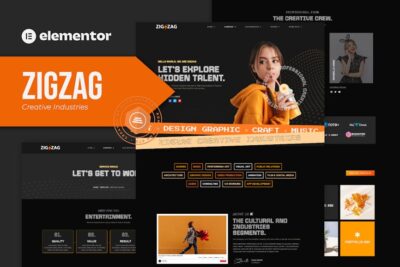 Zigzag - Creative Industries Elementor Template Kit