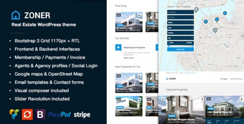 Zoner - Real Estate WordPress Theme V4.2 Zoner - Real Estate WordPress Theme V4.2