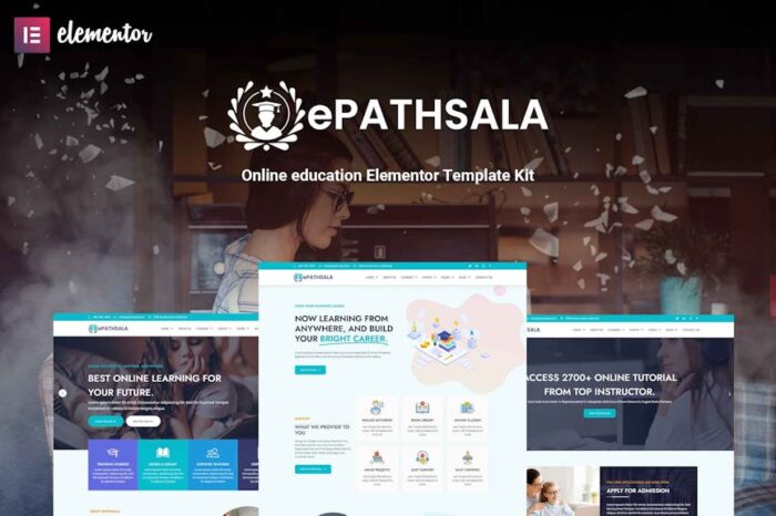 ePathsala - Online Education Elementor Template Kit