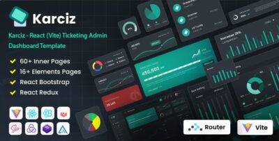 Karciz - React (Vite) Ticketing Admin Dashboard Template