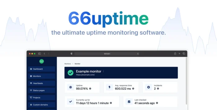 66Uptime - Uptime & Cronjob Monitoring tool - NULLED v36.0.0