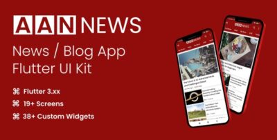 AANNews - News Blog App Flutter UI Kit