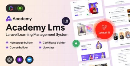 Academy LMS Laravel Learning Management System