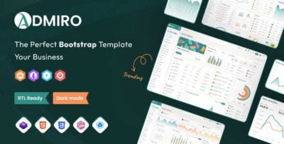 Admiro - Bootstrap Admin Dashboard Template