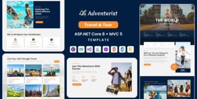 Adventurist - ASP.NET Core & MVC Travel & Tourism Agency Template