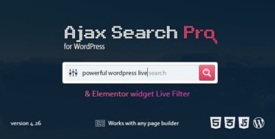 Ajax Search Pro for WordPress v4.26.14