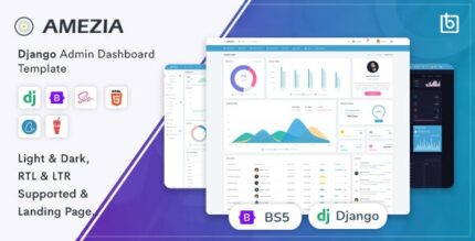 Amezia - Django Admin Dashboard & Landing Page Template