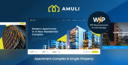 Amuli Property & Real Estate Marketplace WordPress Theme V2.1