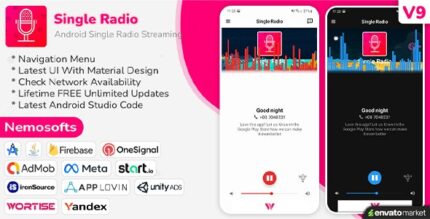 Android Radio - Single Radio Streaming App v9.0